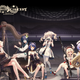 Concert illustration of Genshin Impact characters Diluc, Ningguang, Venti, Kaeya, Klee, Qiqi, and Barbara.